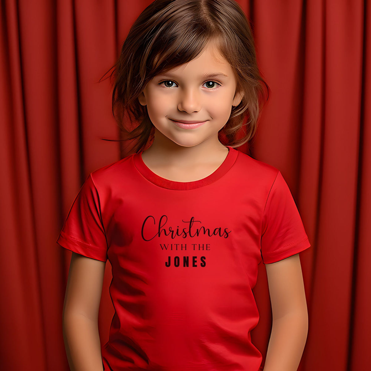 Personalised Matching Family Christmas T Shirt
