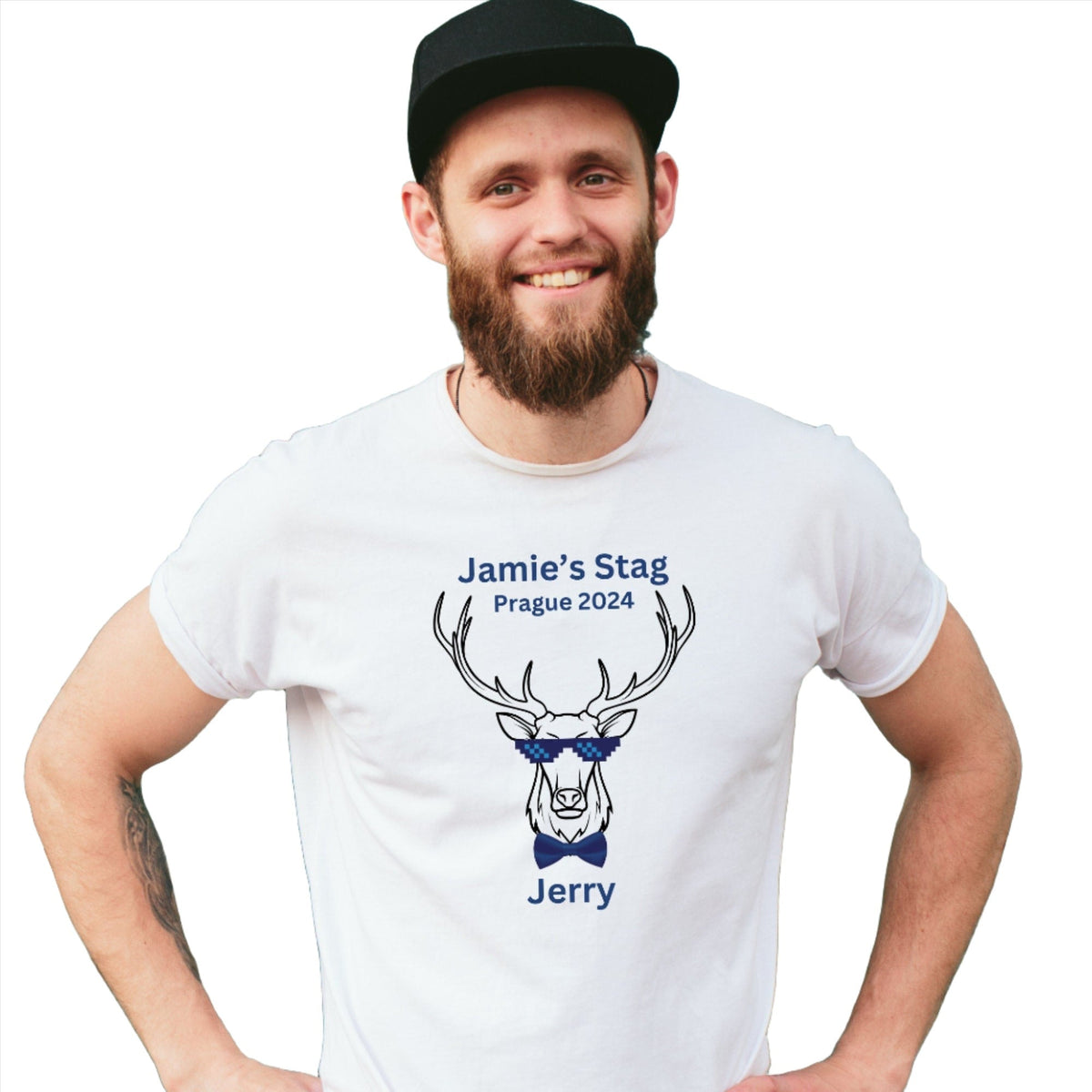 Custom Stag Prague Deer Head Antler Party T Shirts