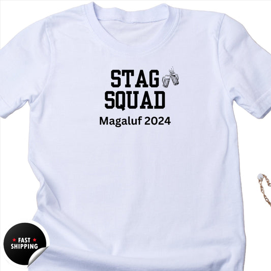 Personalised Stag Squad Party T Shirts