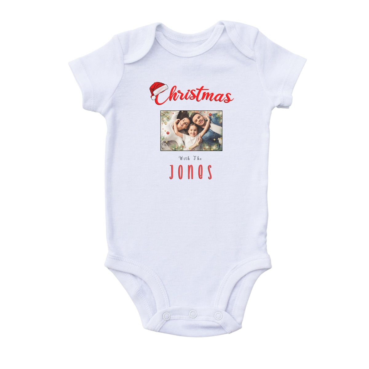 Family Christmas With The T-Shirts With Custom Photo