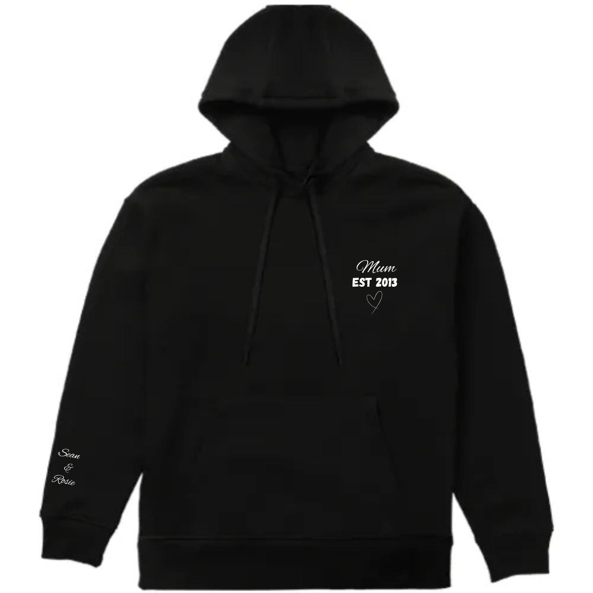 Personalised Mama Est Sweatshirt with Kid Names on Sleeve, Mothers Day Hoodie, Custom Mum Hoodie, Mum Est Hoodie, Mother's Day Gift Idea