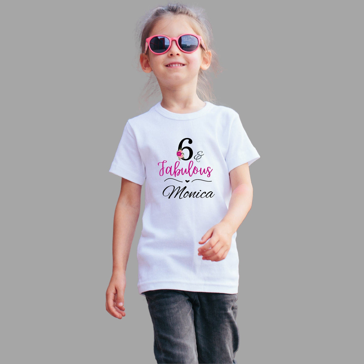 Personalised 6th Birthday Printed T Shirts