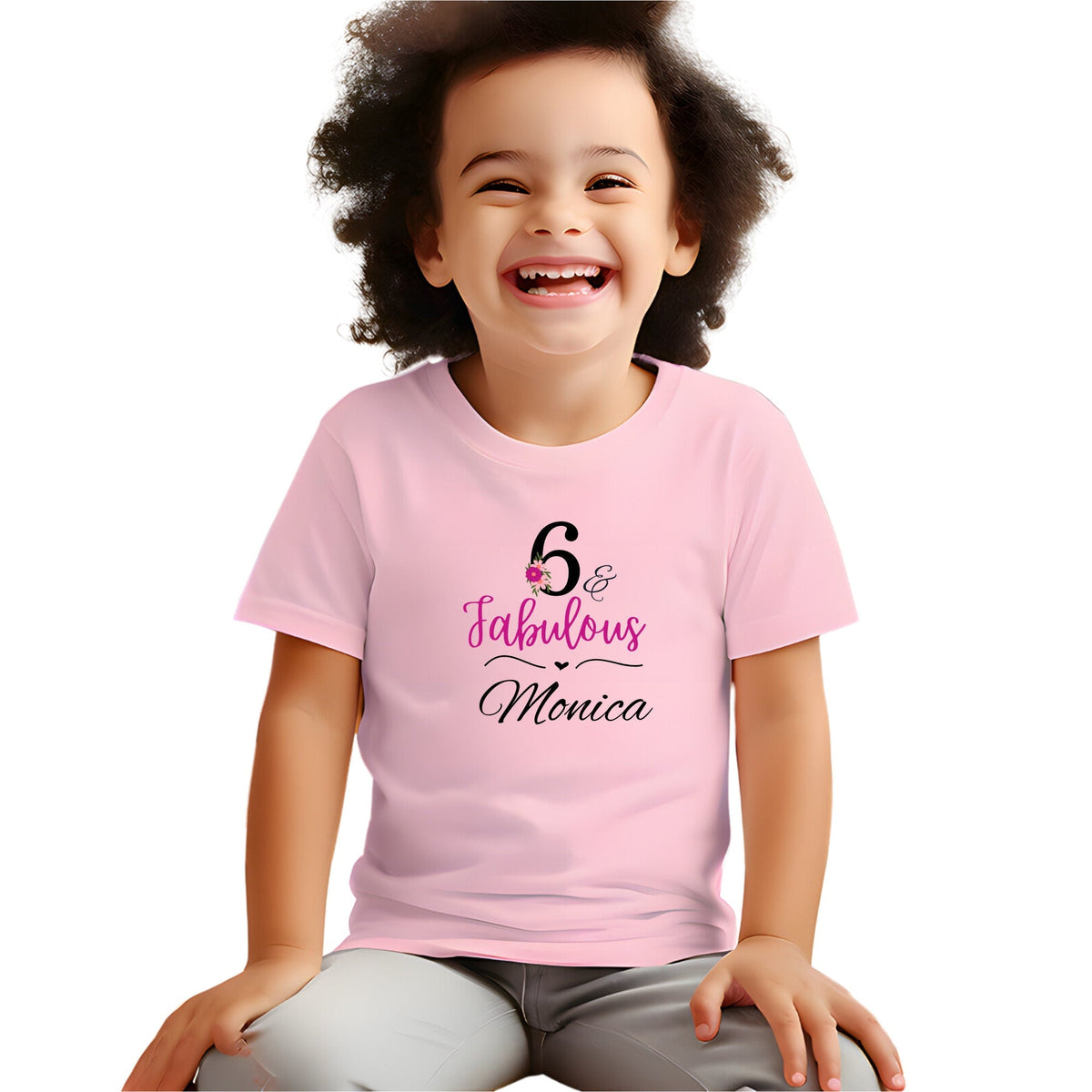 Personalised 6th Birthday Printed T Shirts