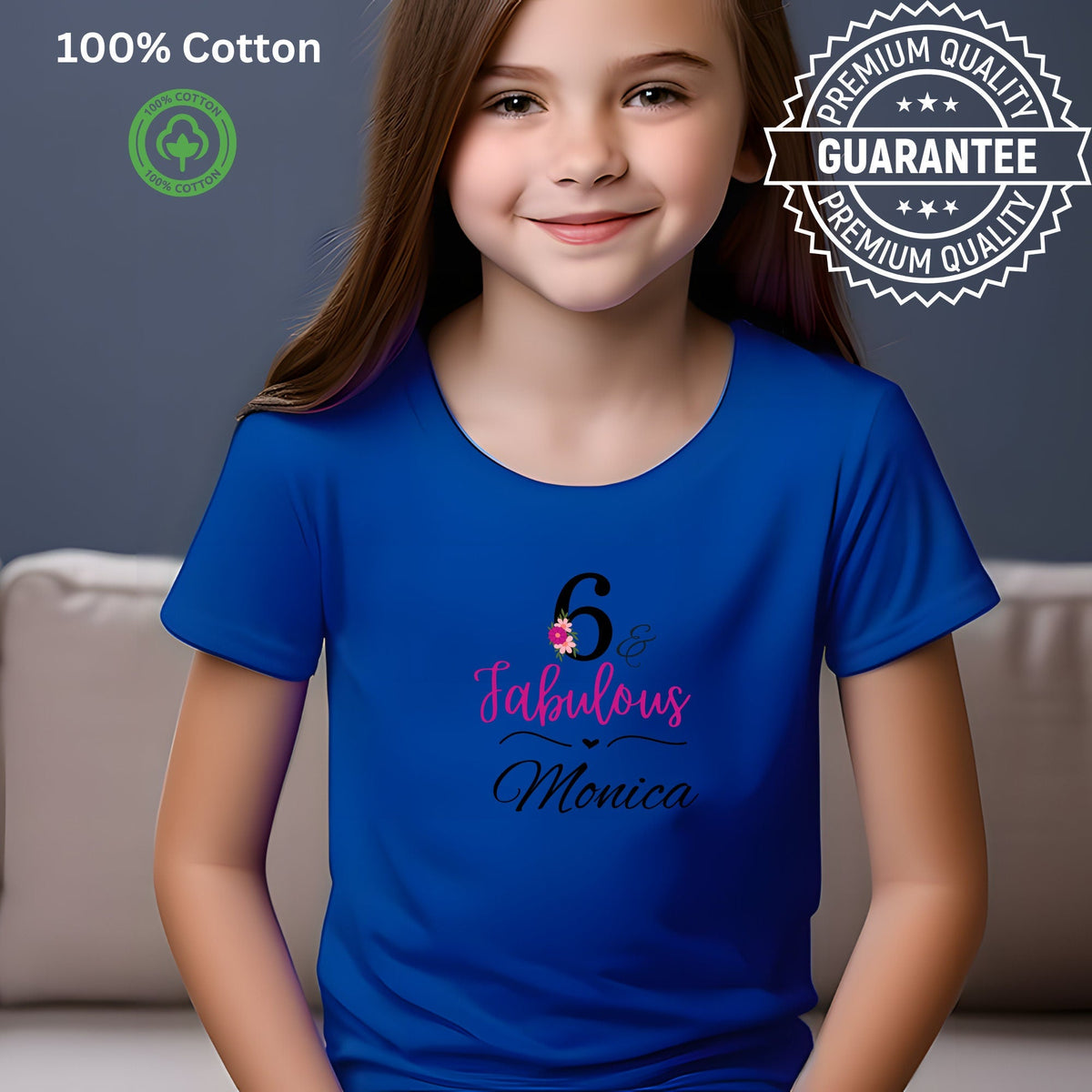 Personalised 6th Birthday Printed T Shirts