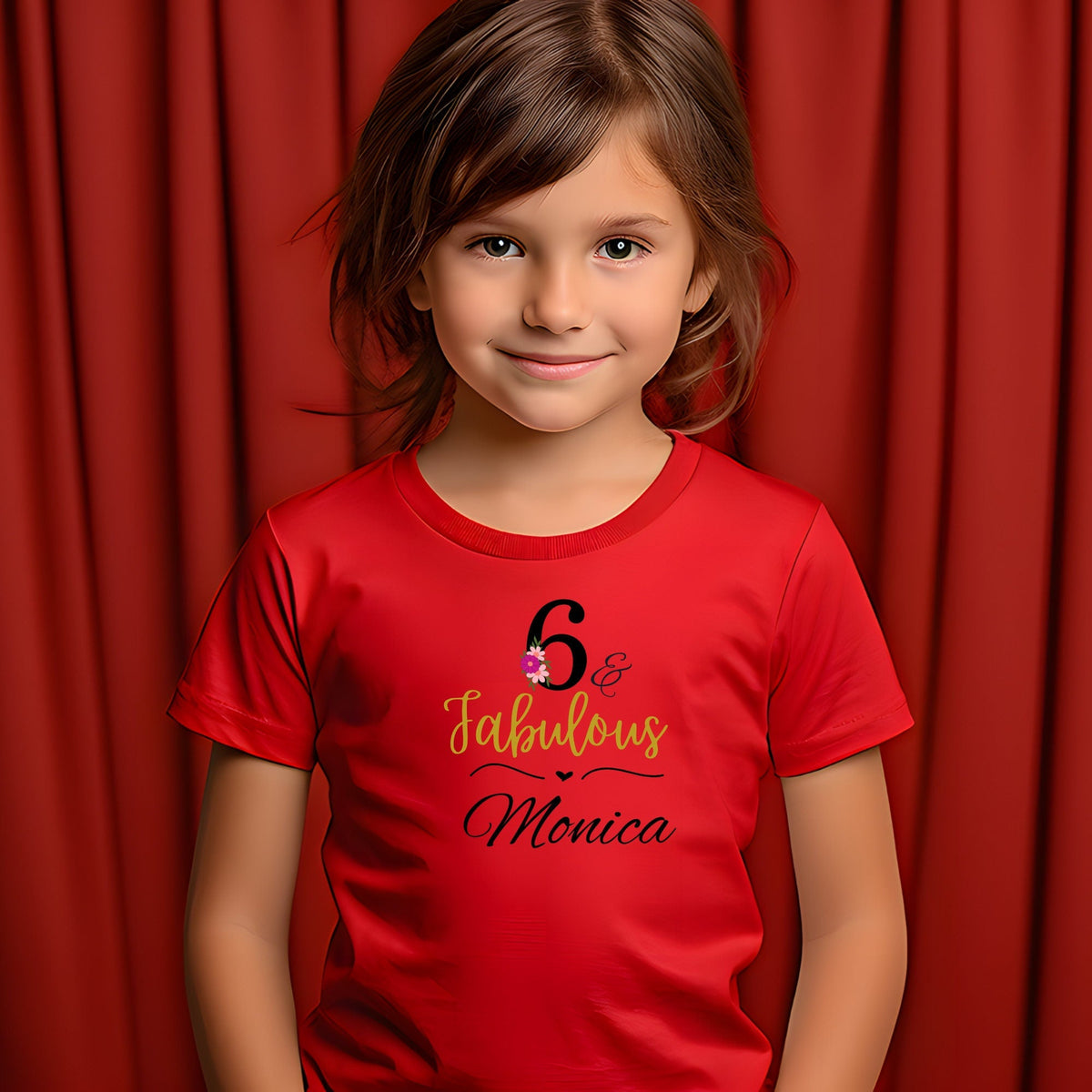 Personalised 6th Birthday Printed T Shirts