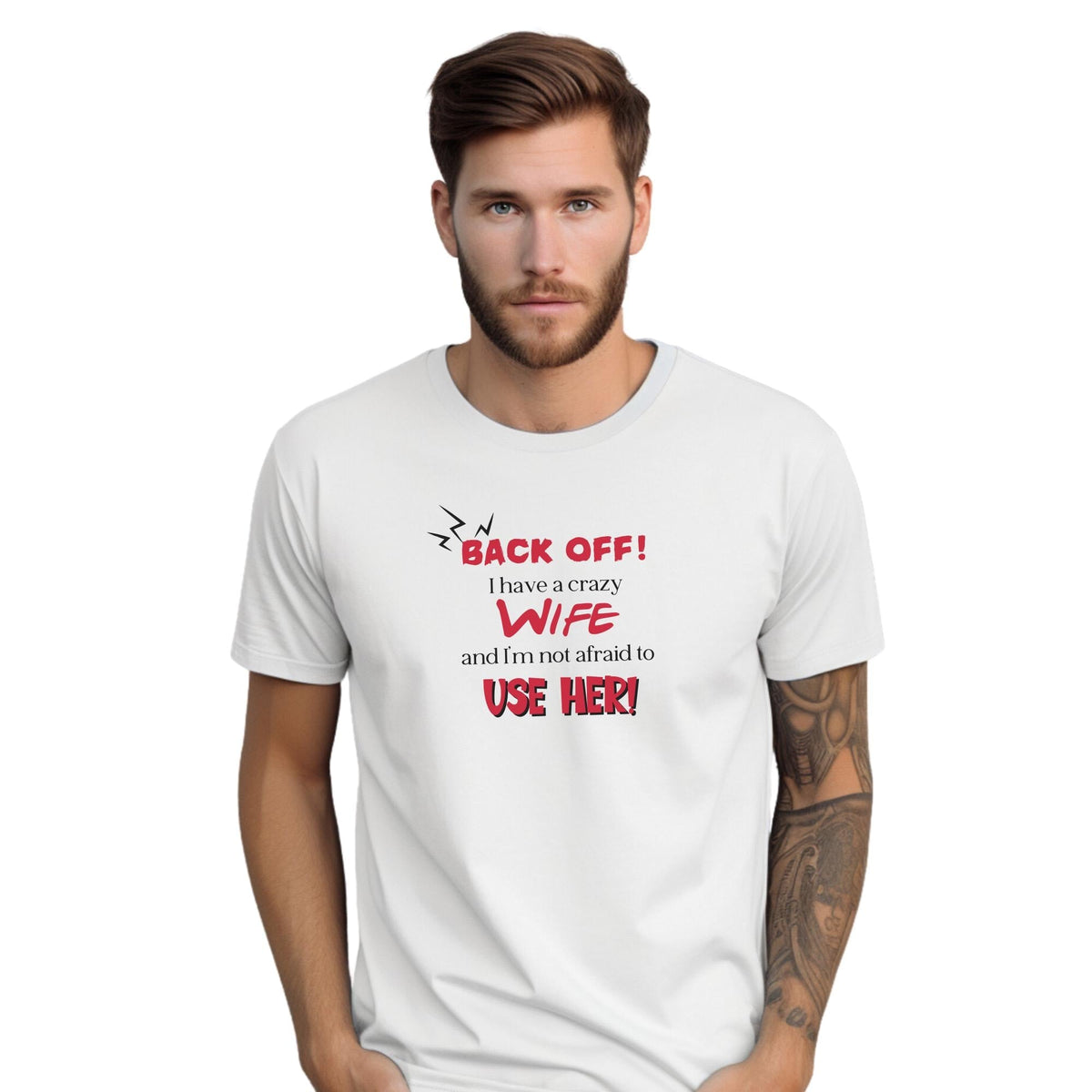 Personalised Crazy Husband T shirt