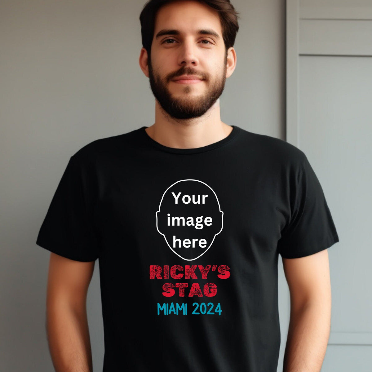 Personalised Custom Photo Stag T Shirt