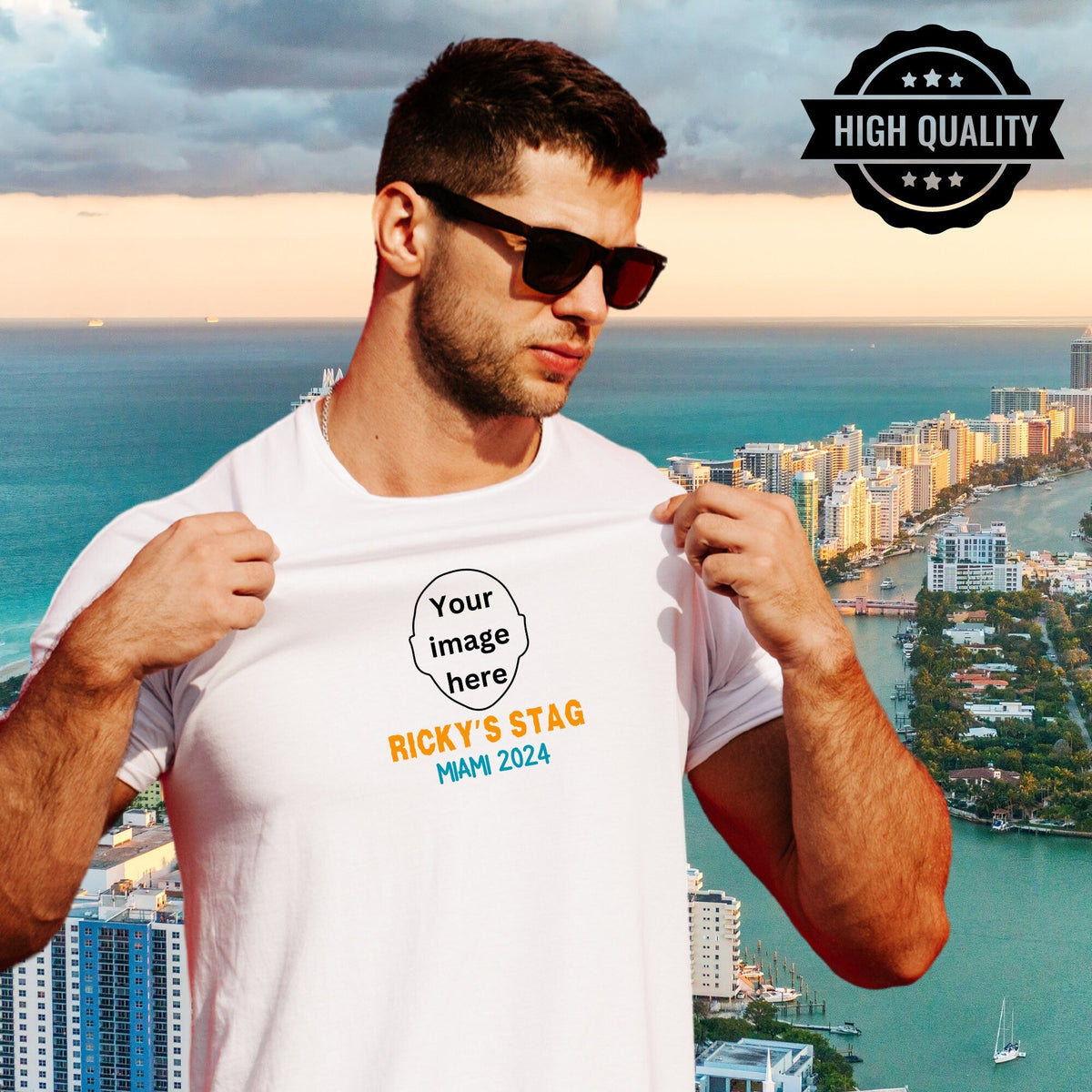 Personalised Stag Do Photo T Shirt