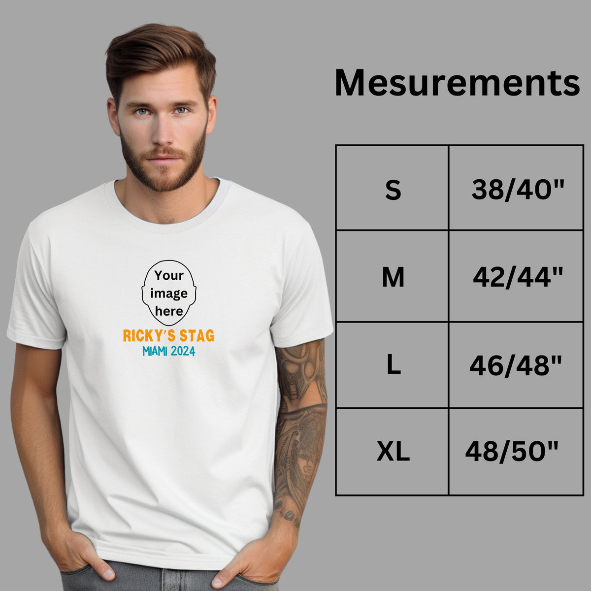 Personalised Stag Do Photo T Shirt