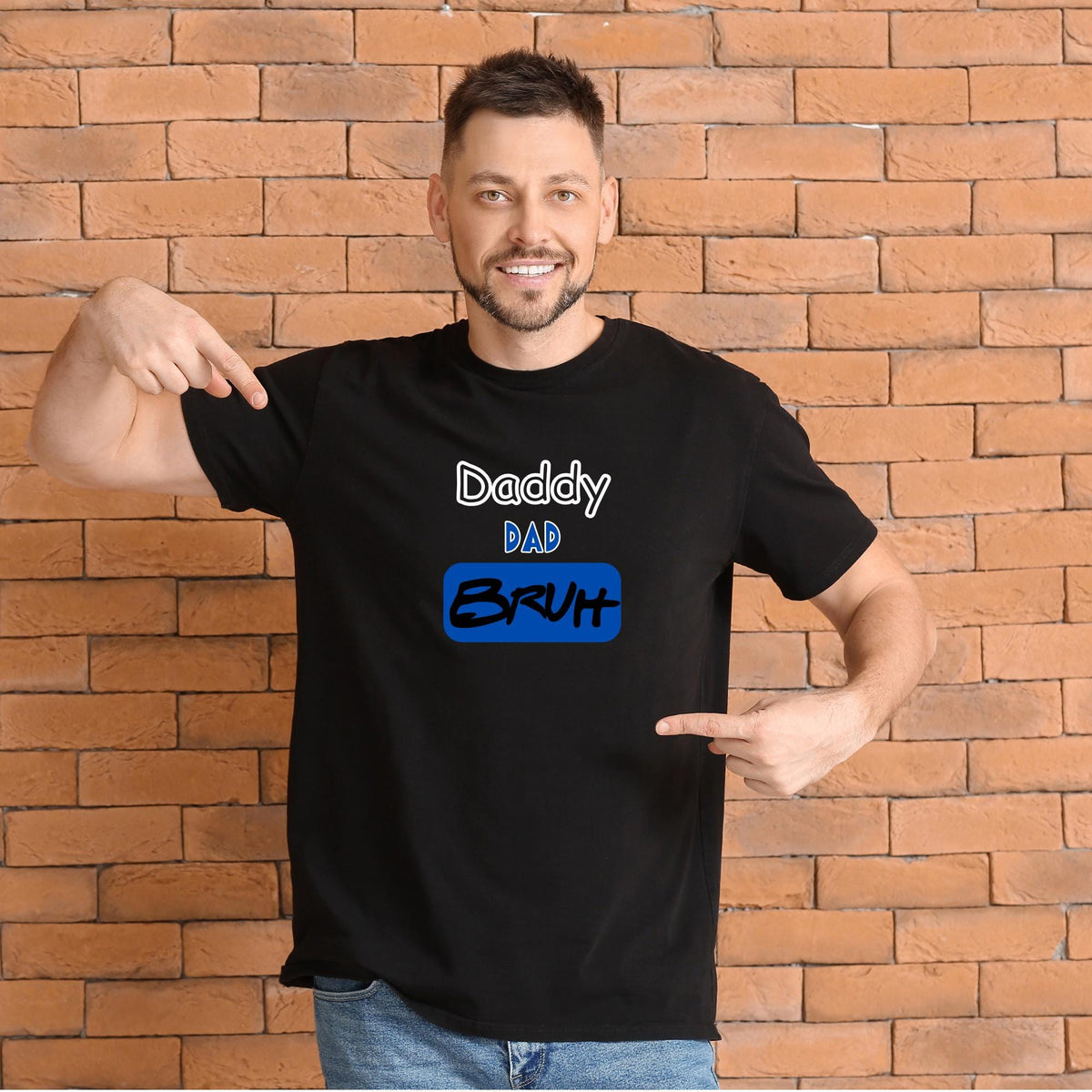 Personalised Dad and Mom Bruh T Shirt