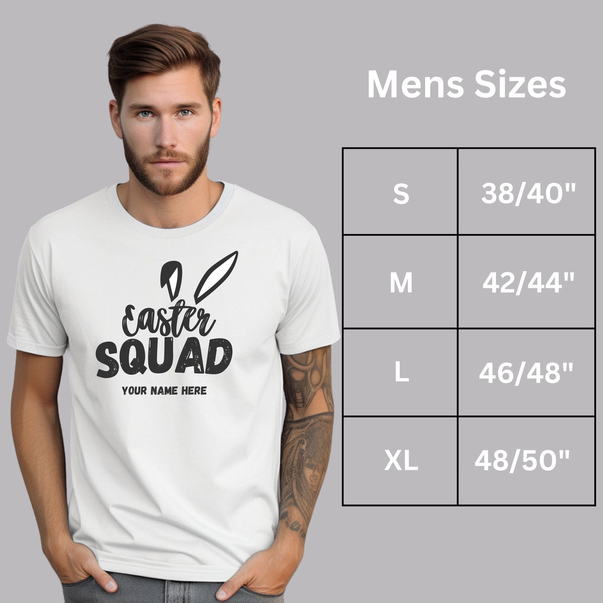 Personalised Easter Squad Family Matching T Shirts