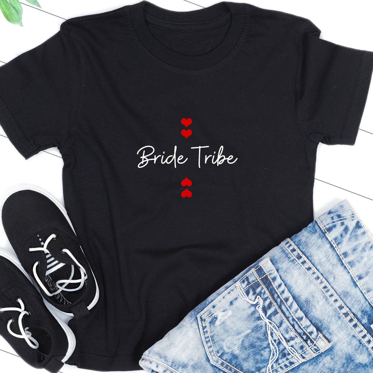 Personalised Hen Party Double Heart T Shirts