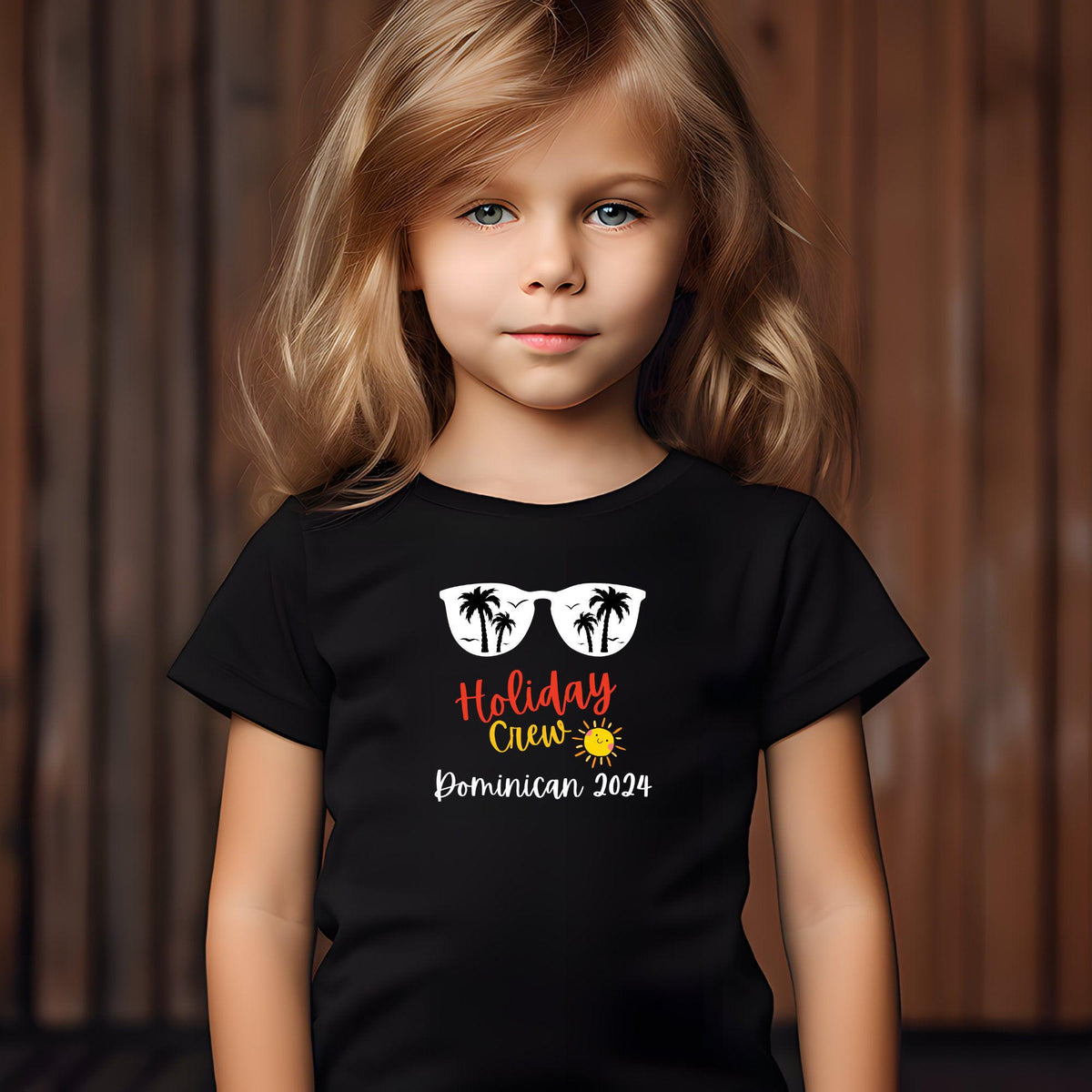 Personalised Family Holiday Crew Sunglass T Shirts