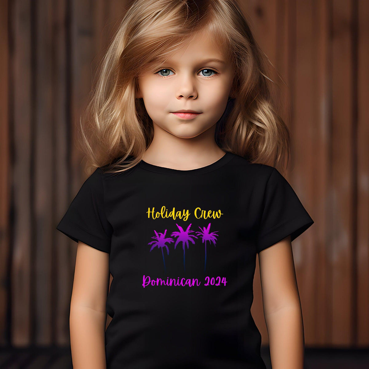Personalised Holiday Crew Plam Tree Family T Shirts