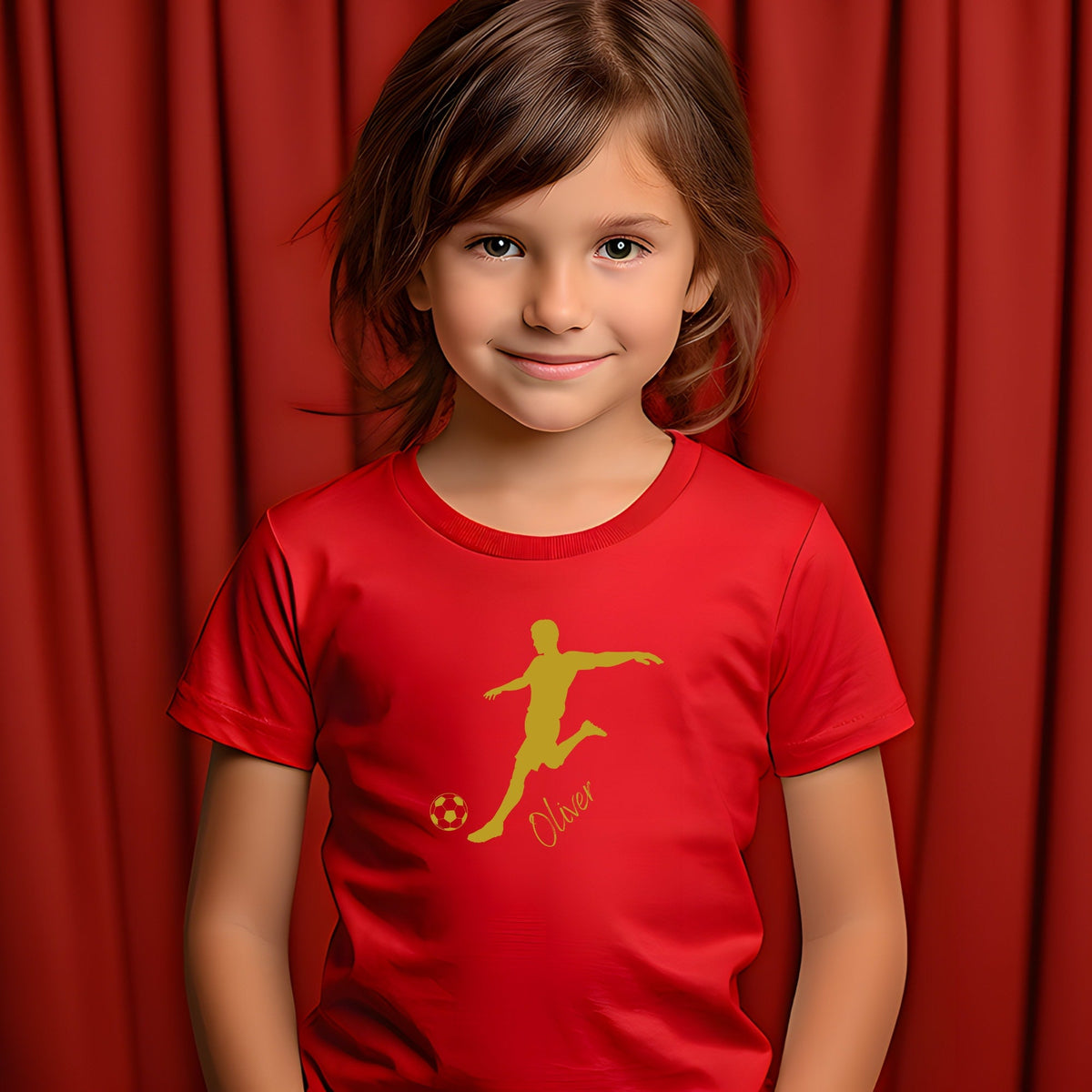 Personalised Kid's Football Kicker Graphic T Shirts