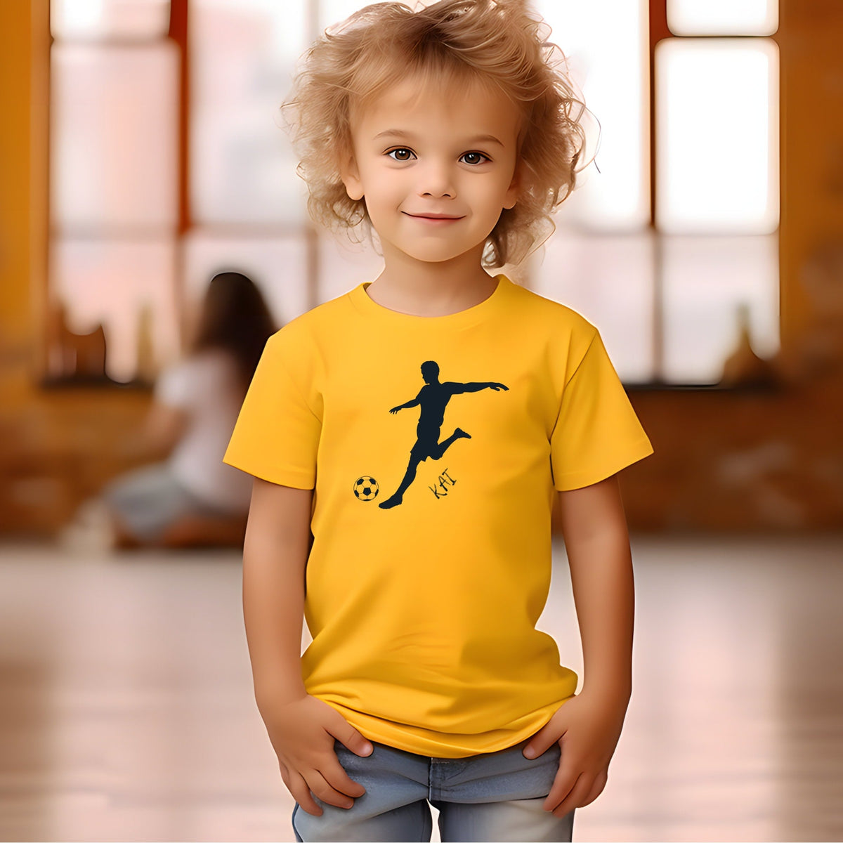 Personalised Kid's Football Kicker Graphic T Shirts