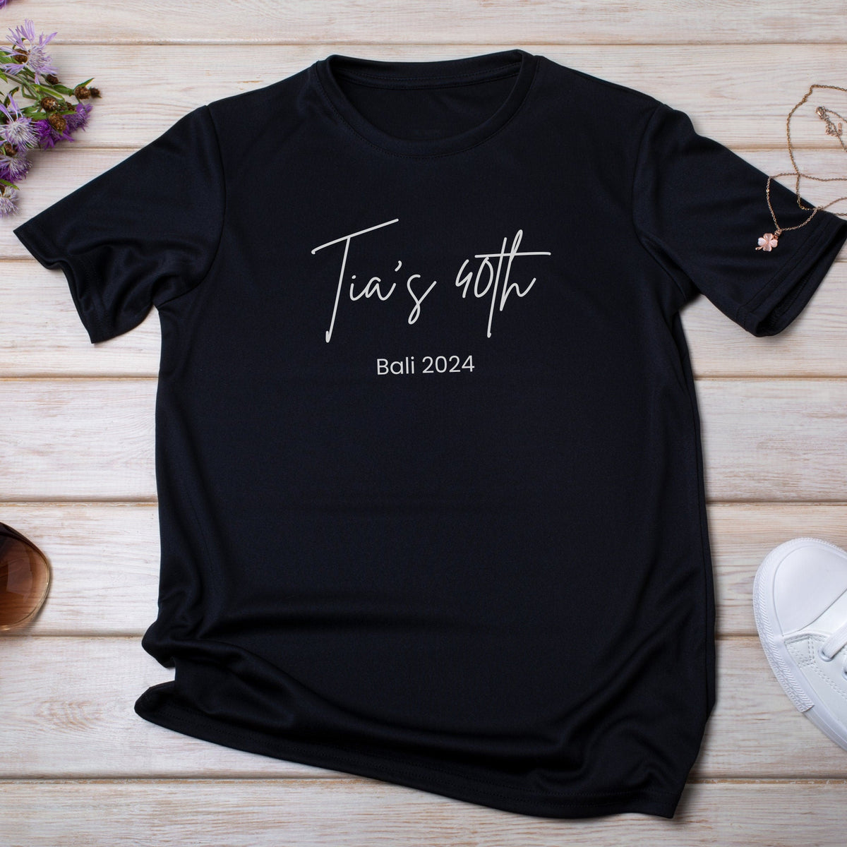 Personalised Name Birthday T Shirt for Women
