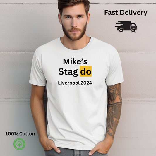 Personalised Stag Do Bachelorette Party T Shirt