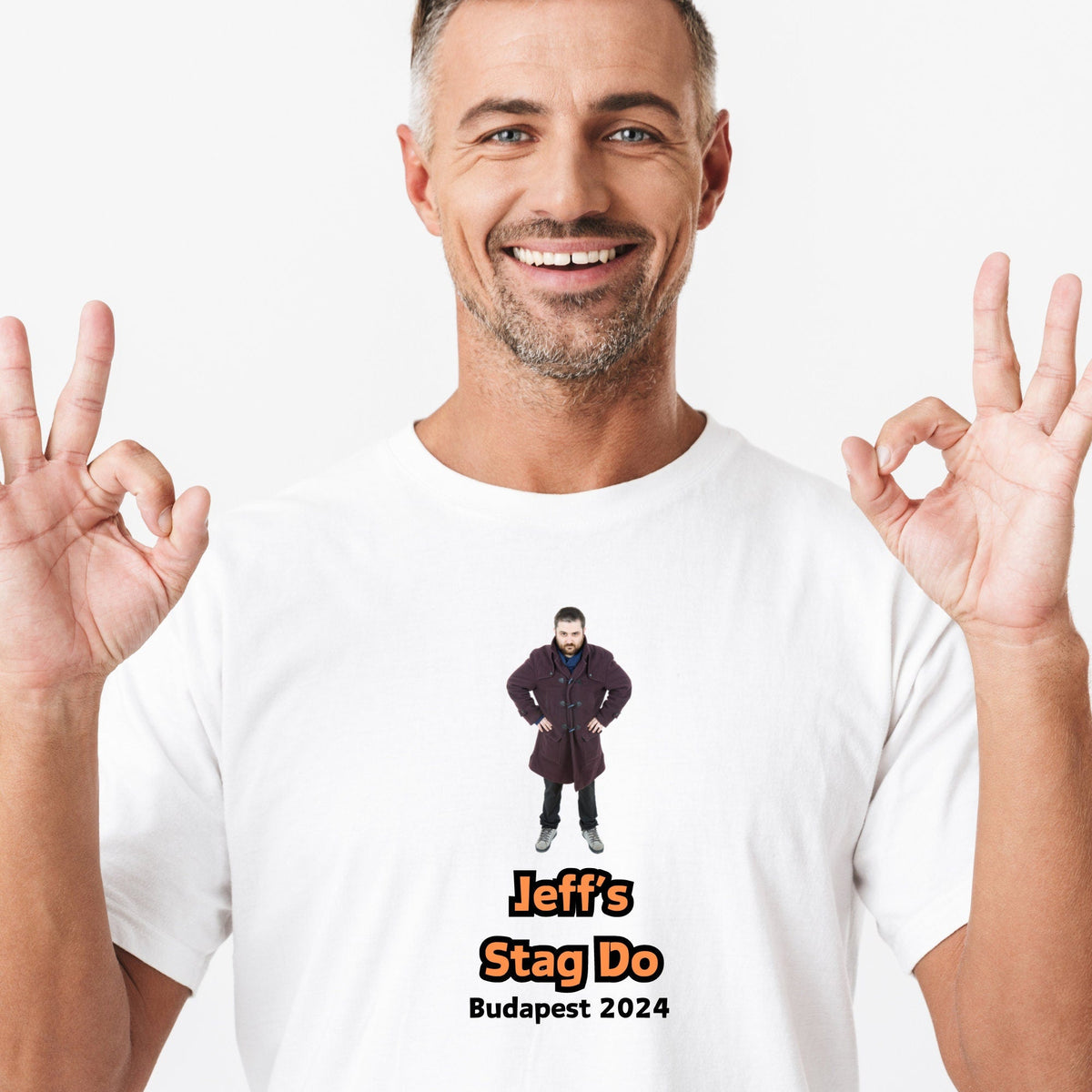 Personalised Stag Do Custom Photo T Shirt