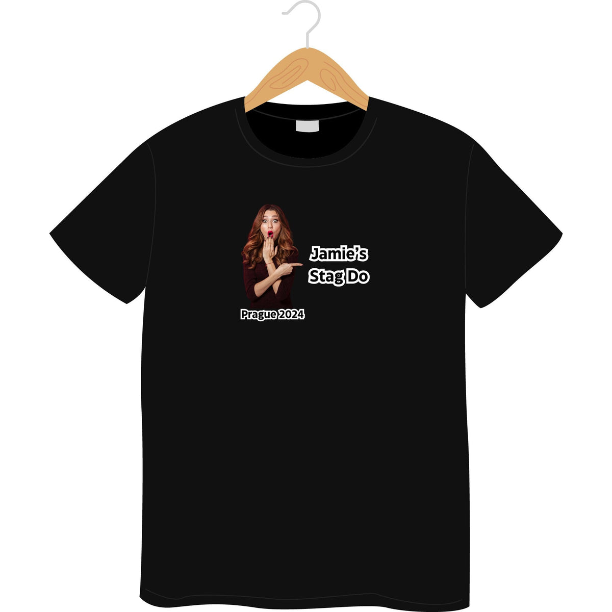Personalised Stag Do Photo Printed T Shirt