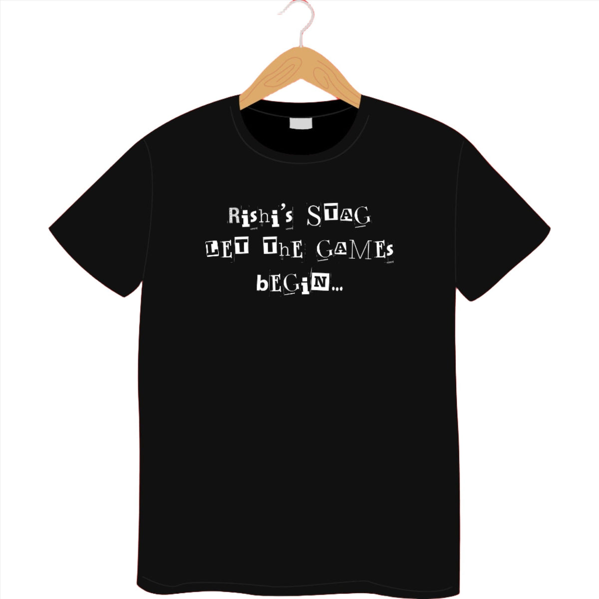 Personalised Stag Game Begin Men T Shirt