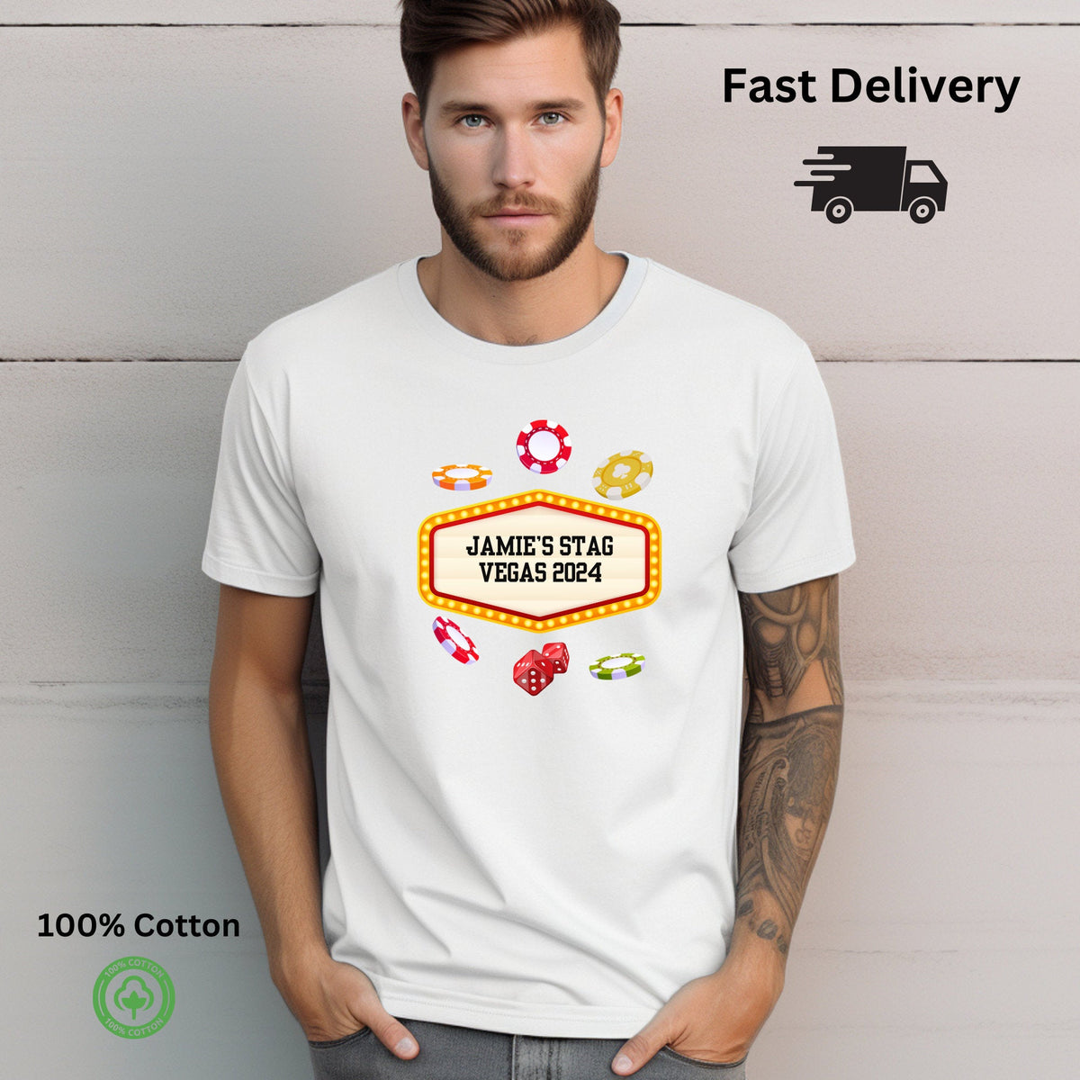 Personalised Stag Vegas Party T Shirts
