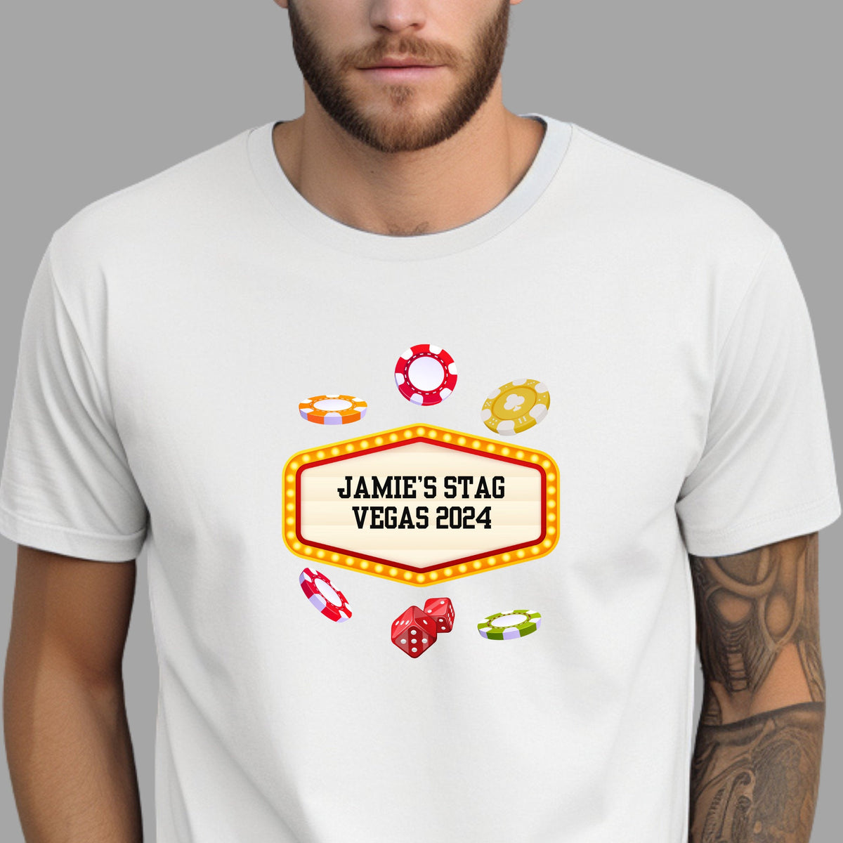 Personalised Stag Vegas Party T Shirts