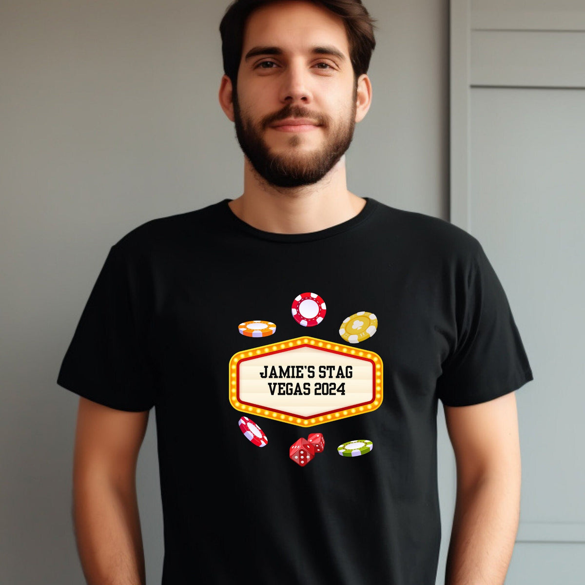 Personalised Stag Vegas Party T Shirts