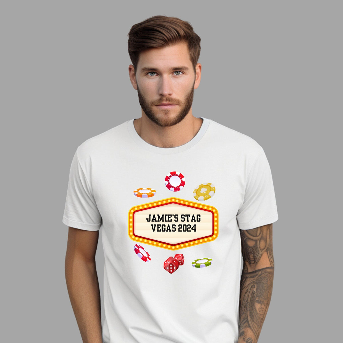 Personalised Stag Vegas Party T Shirts