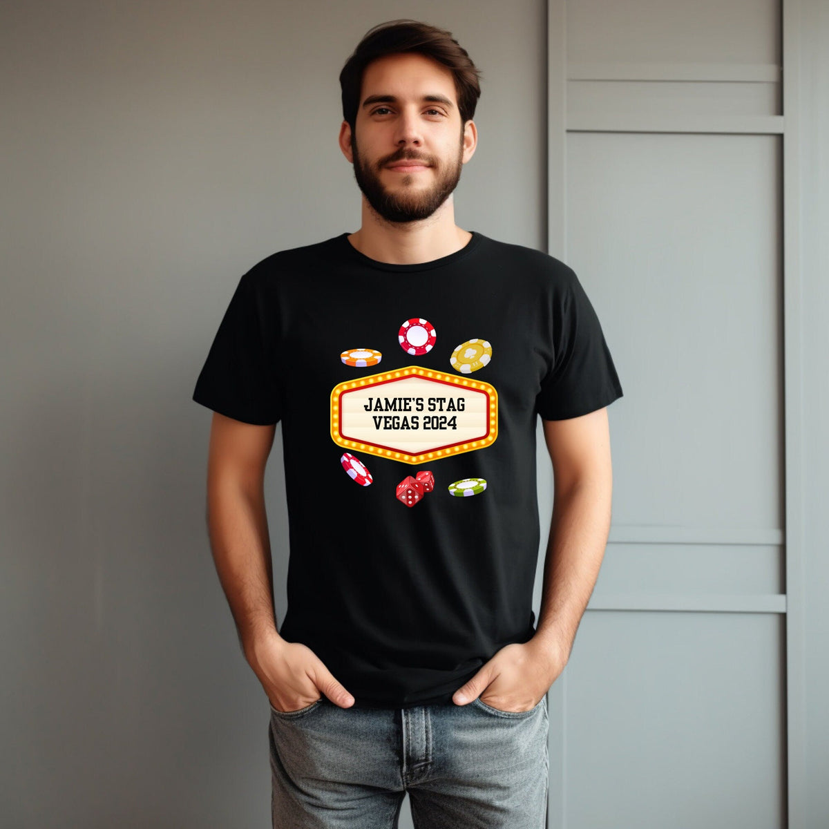 Personalised Stag Vegas Party T Shirts