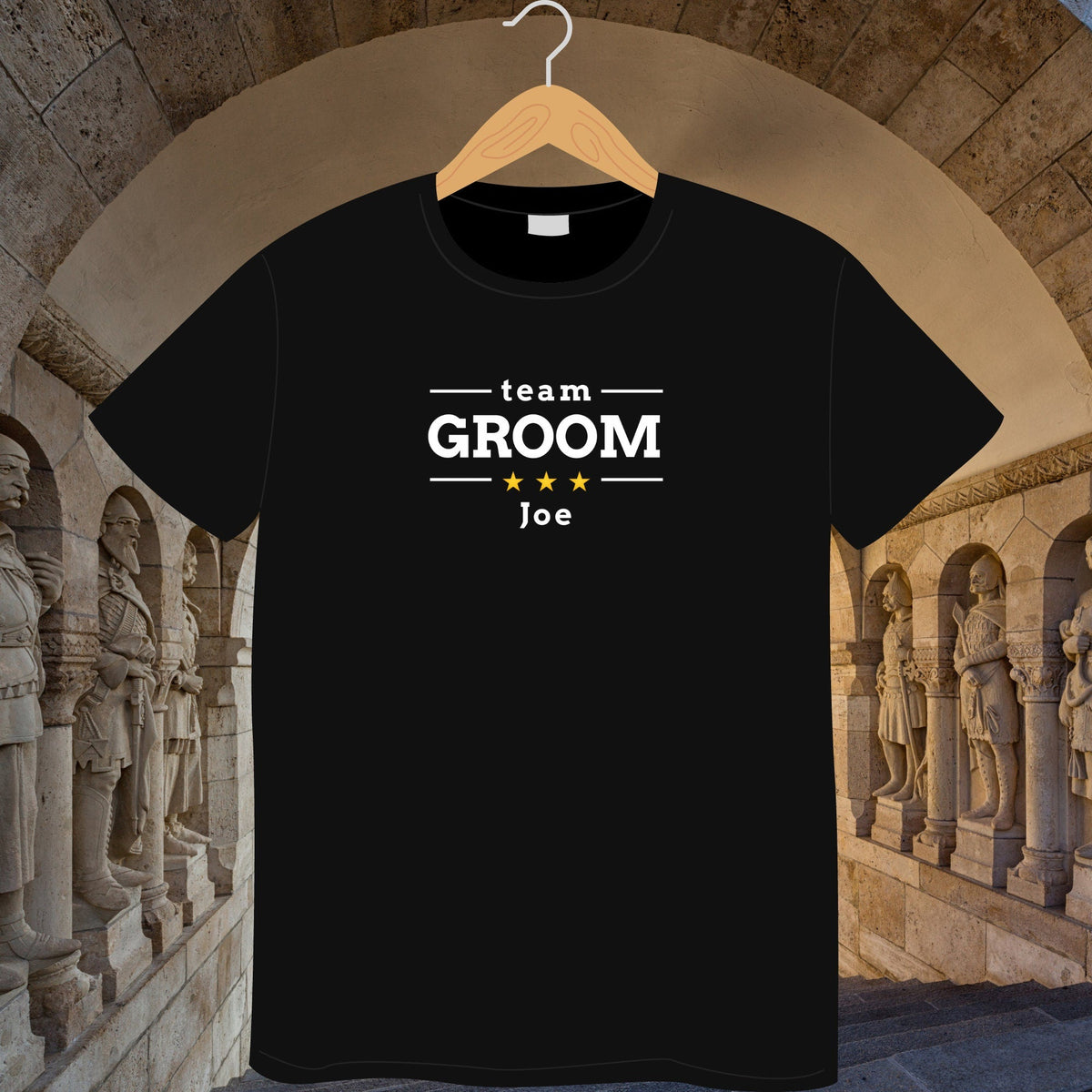 Personalised Team Groom Bachelor Party T Shirt