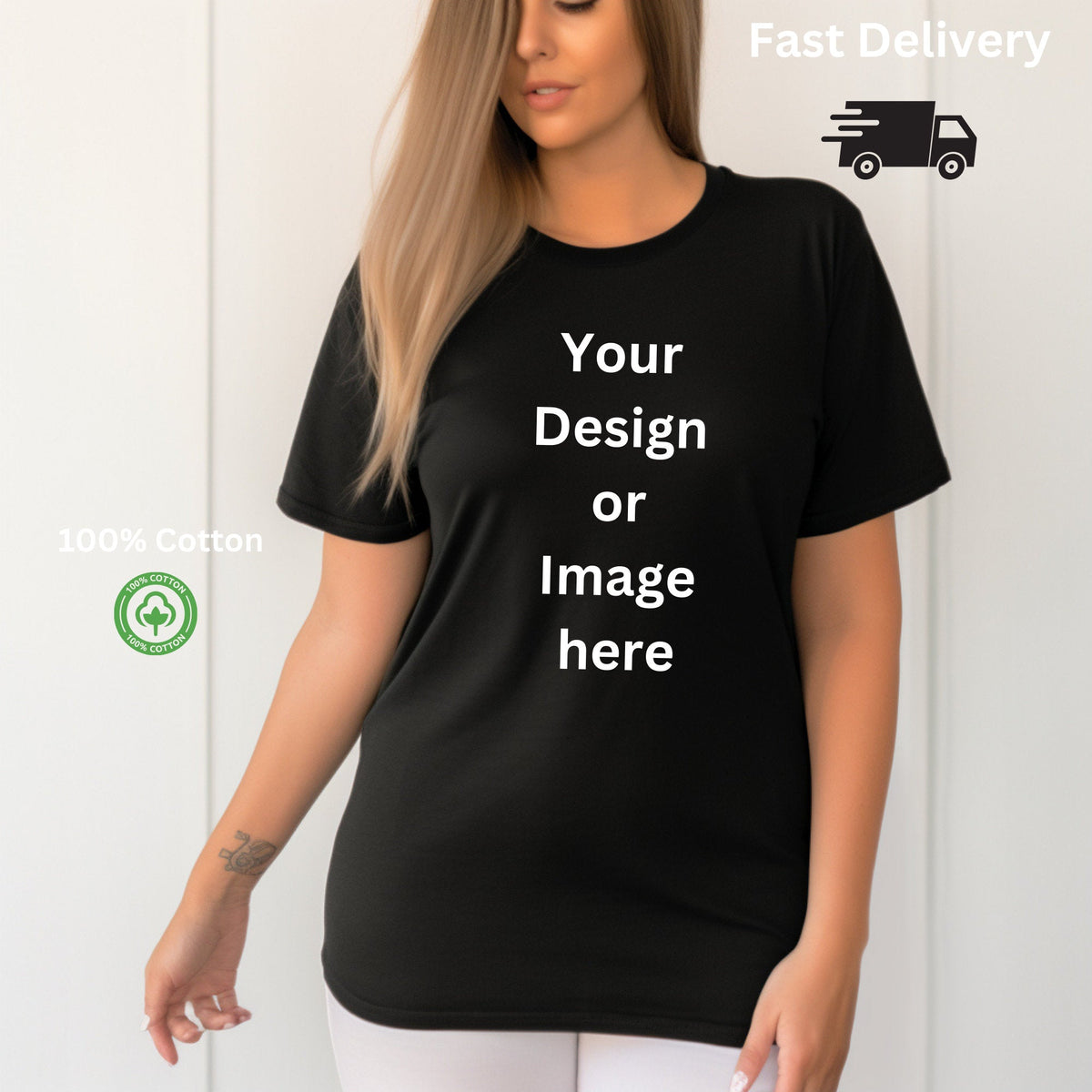 Personalised Unisex Printed Adult T Shirt