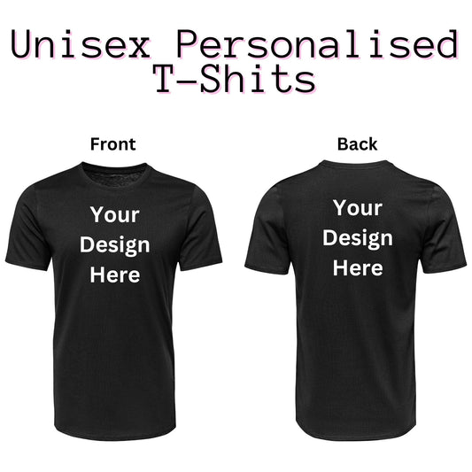 Personalised Unisex Printed Adult T Shirt
