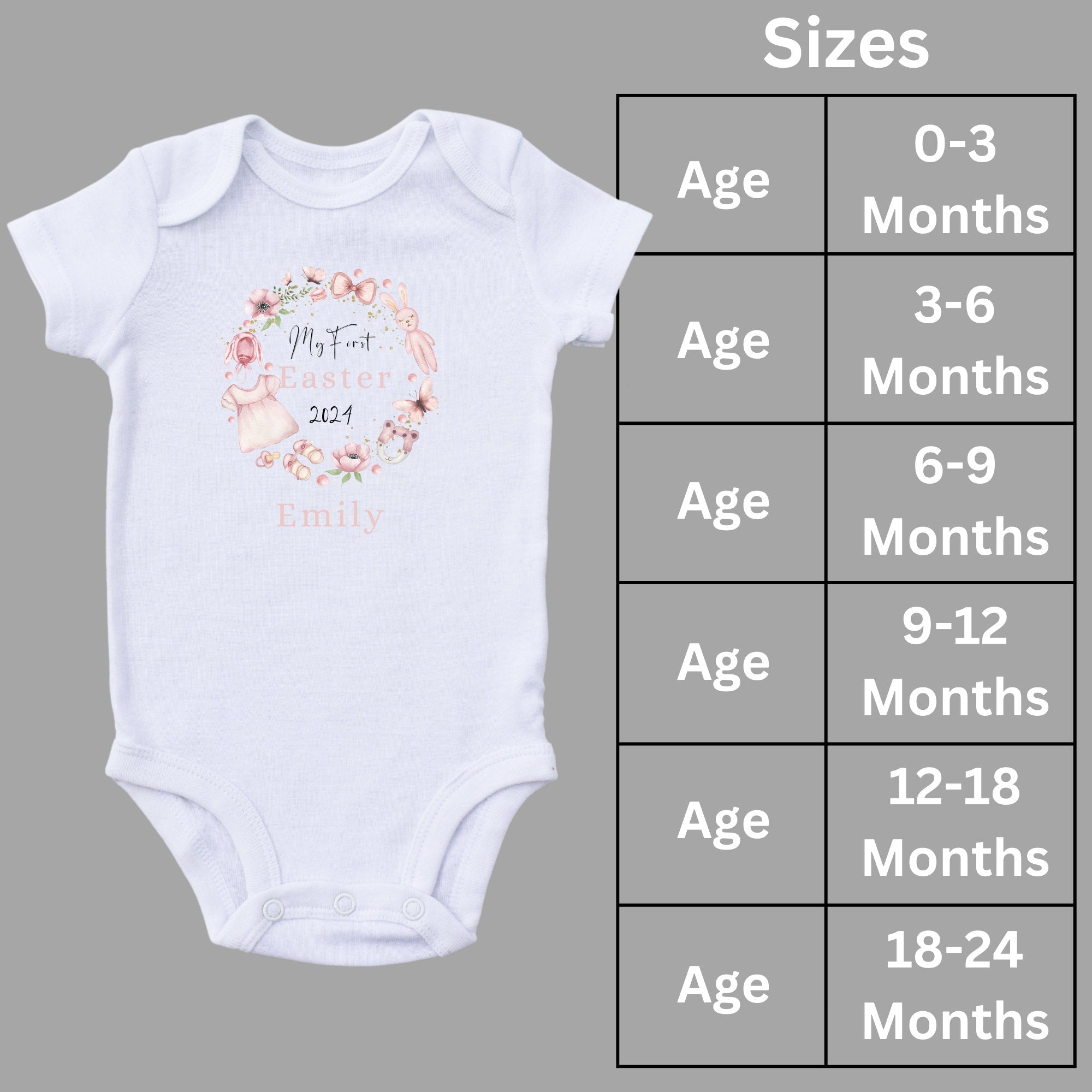 Babies Personalised My First Easter Vest