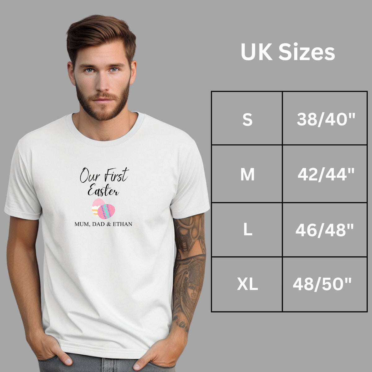 Personalised Our First Easter Day Family Matching T Shirt